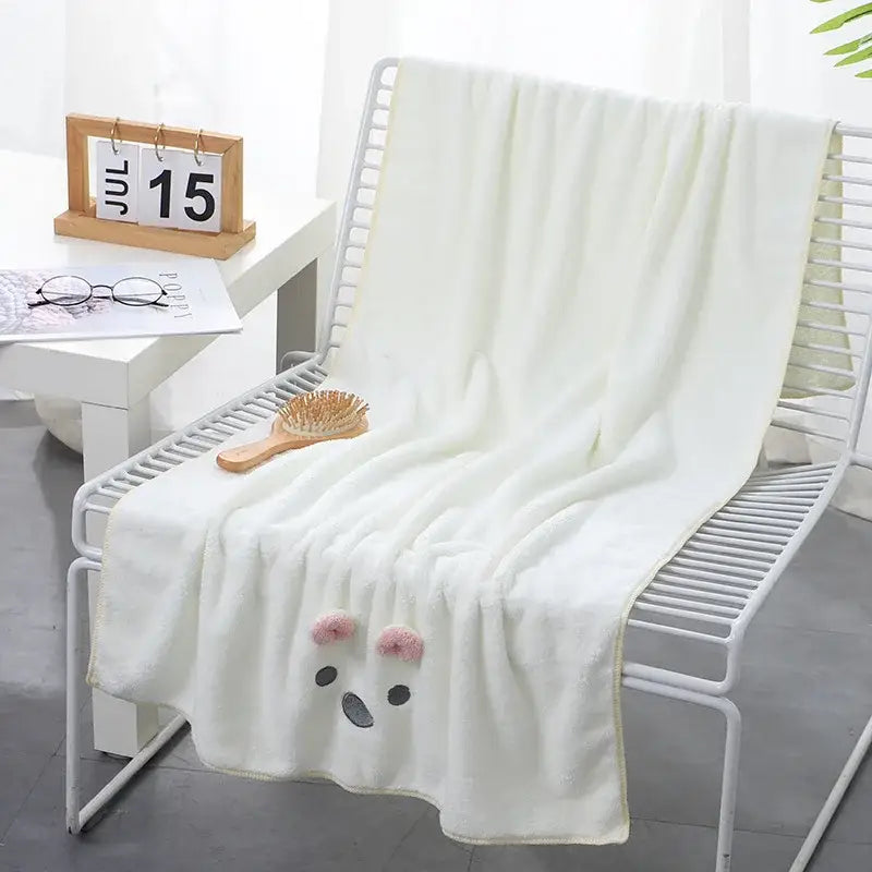 Pink Bunny Face Towel