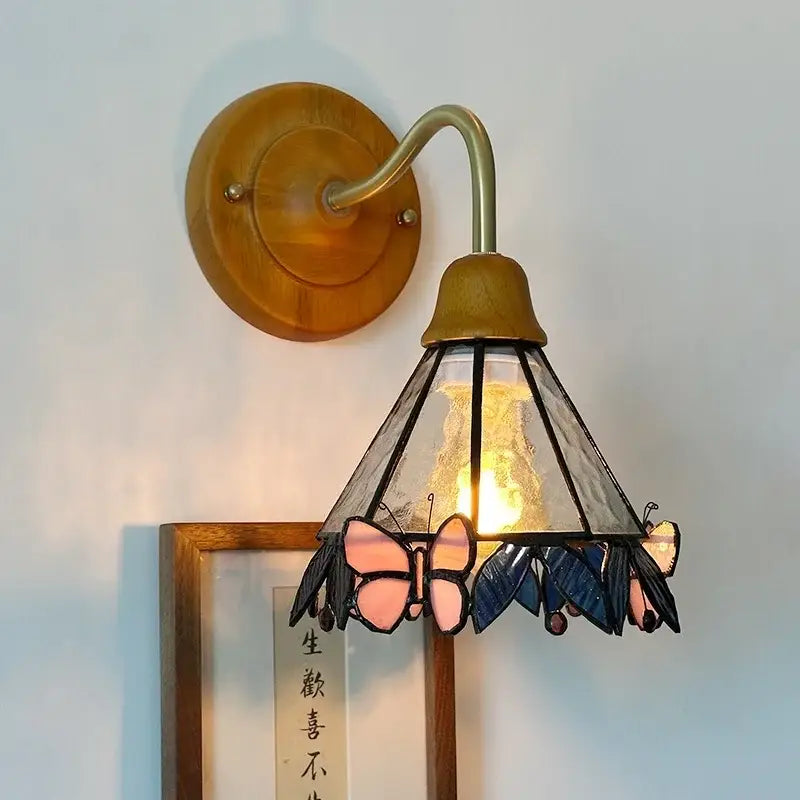 Pink Glass Wall Sconce