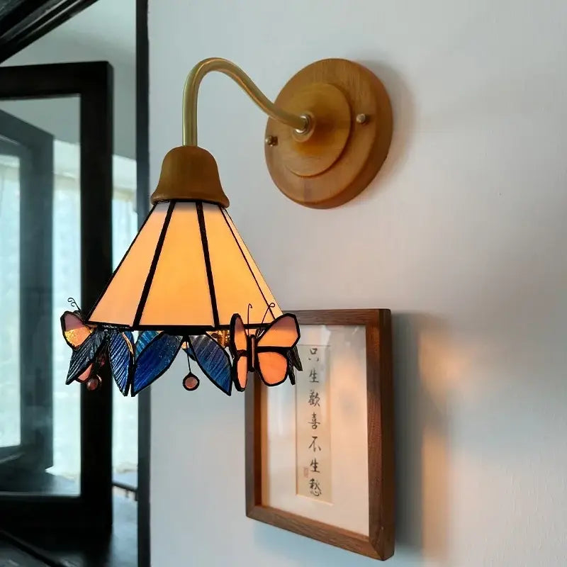 Pink Glass Wall Sconce