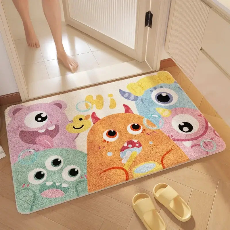 Pink Plush Bathroom Mat