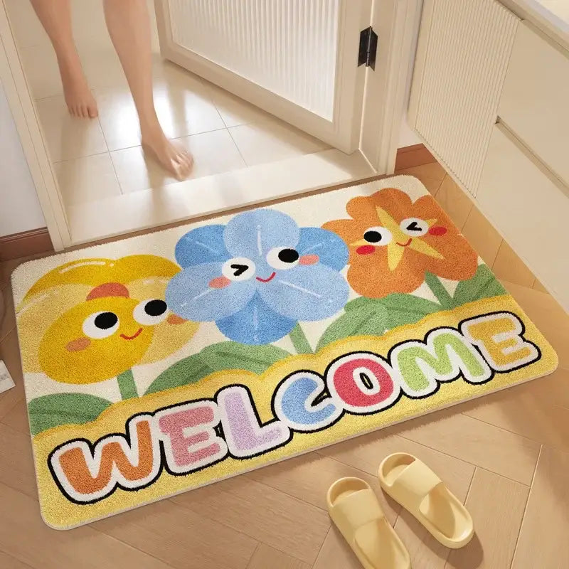 Pink Plush Bathroom Mat