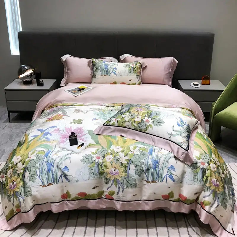 Pink Eucalyptus Lyocell Duvet