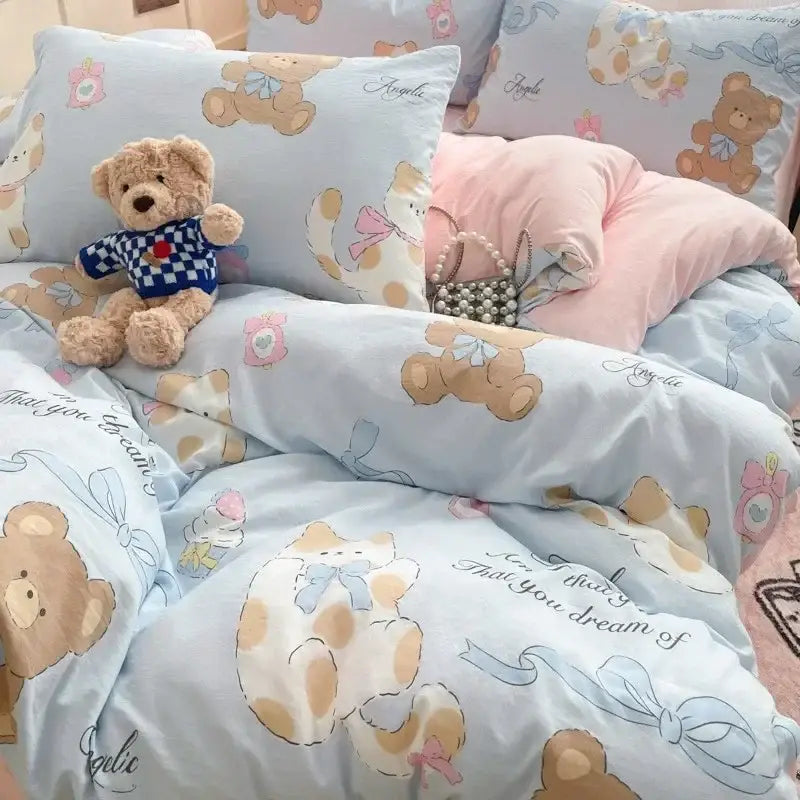 Pink Lace Cotton Comforter