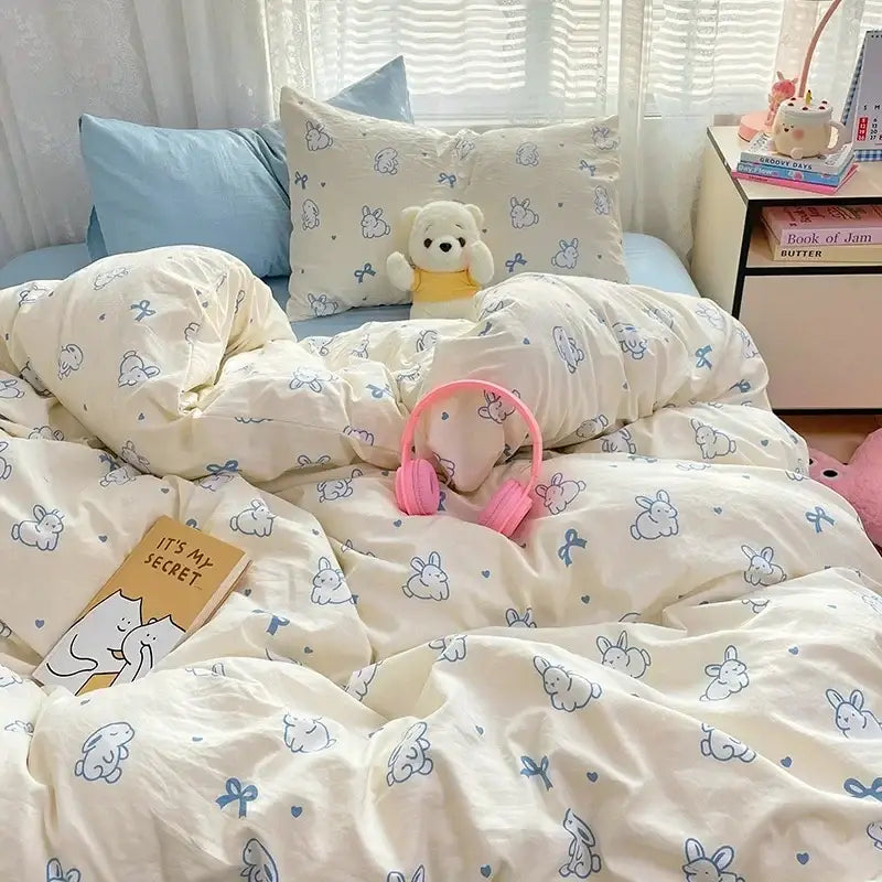Pink Lace Cotton Comforter