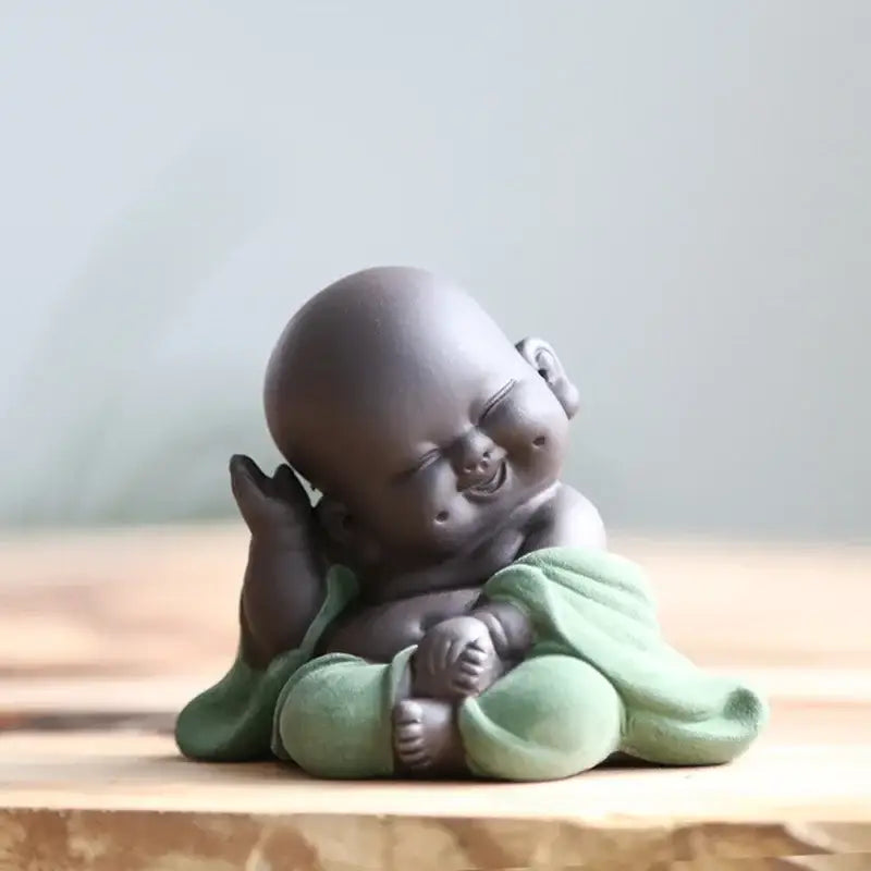 Ceramic Buddha Tea Sculpture