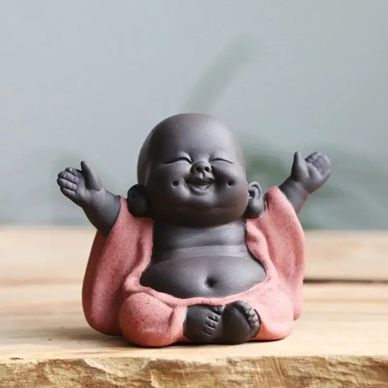 Ceramic Buddha Tea Sculpture