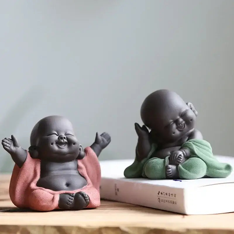 Ceramic Buddha Tea Sculpture