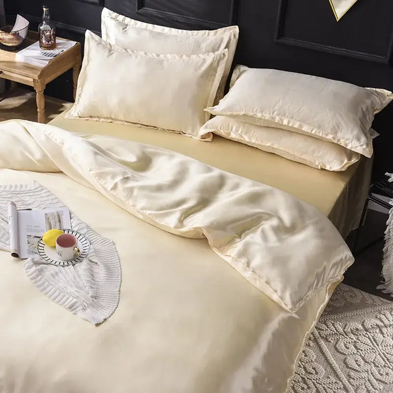 Pink Rayon Satin Bedding