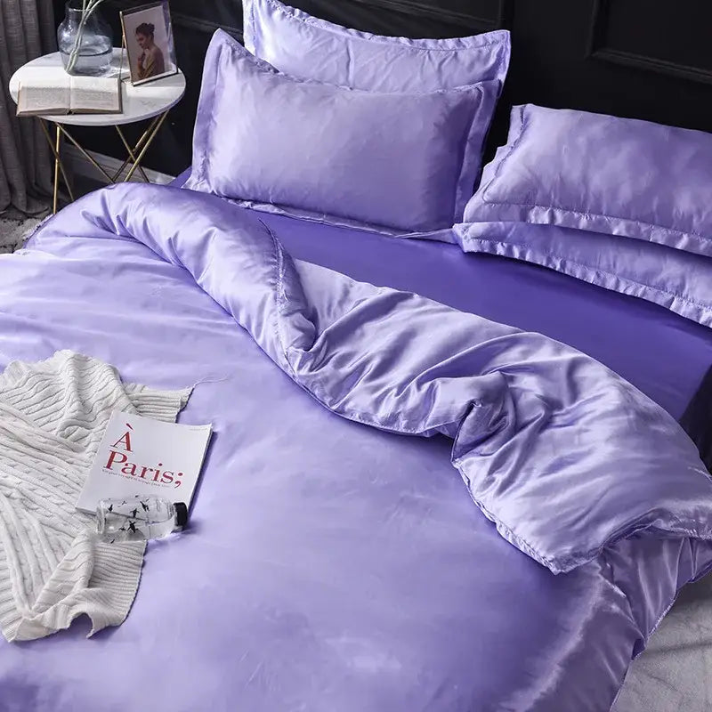 Pink Rayon Satin Bedding