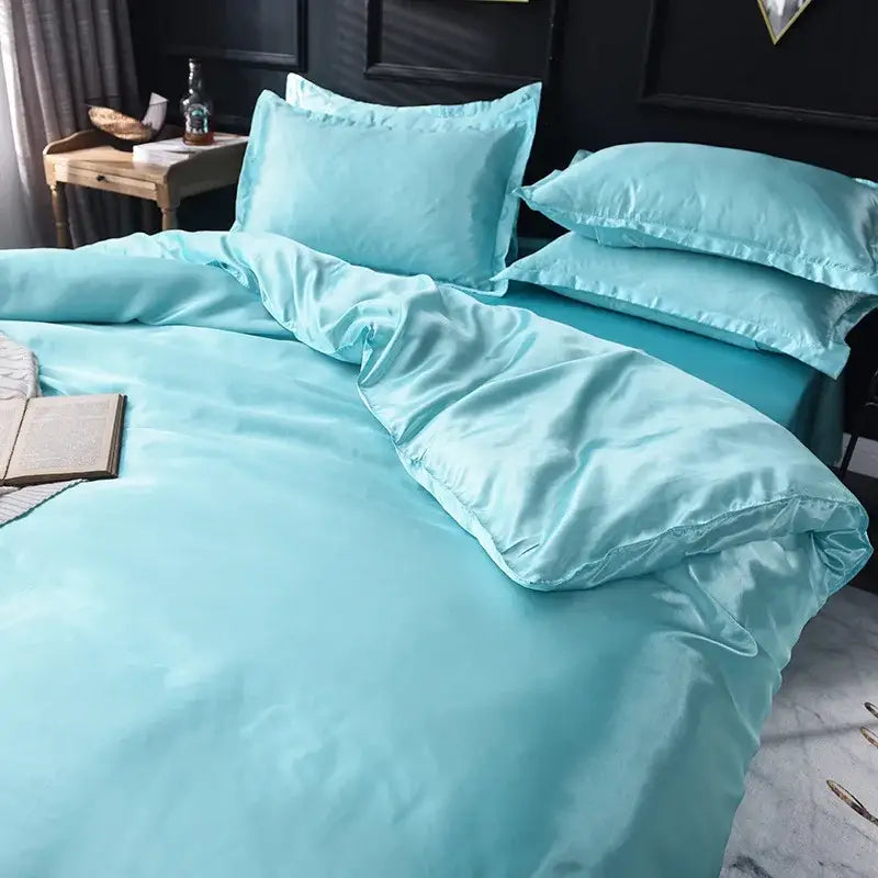 Pink Rayon Satin Bedding