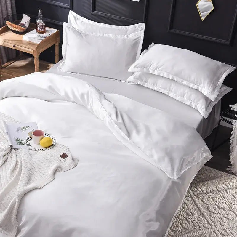 Pink Rayon Satin Bedding
