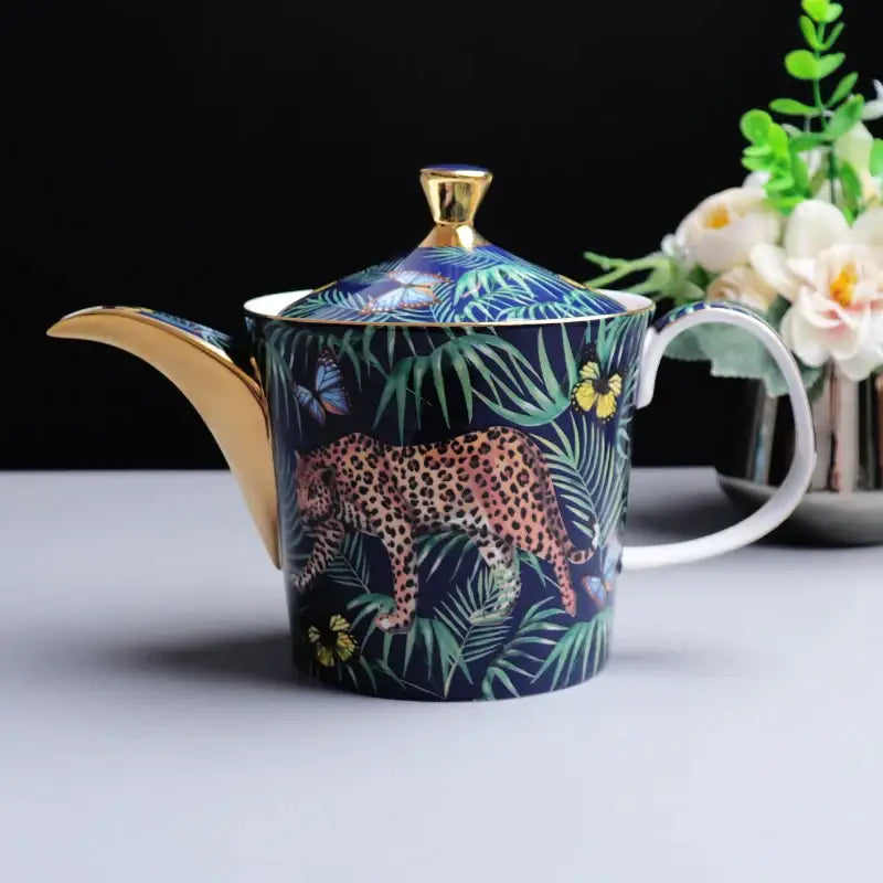 Pink Bone China Teacup Set