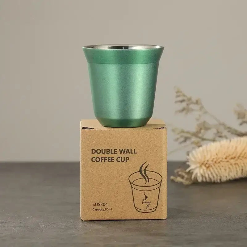 Pink Double Wall Espresso Mugs