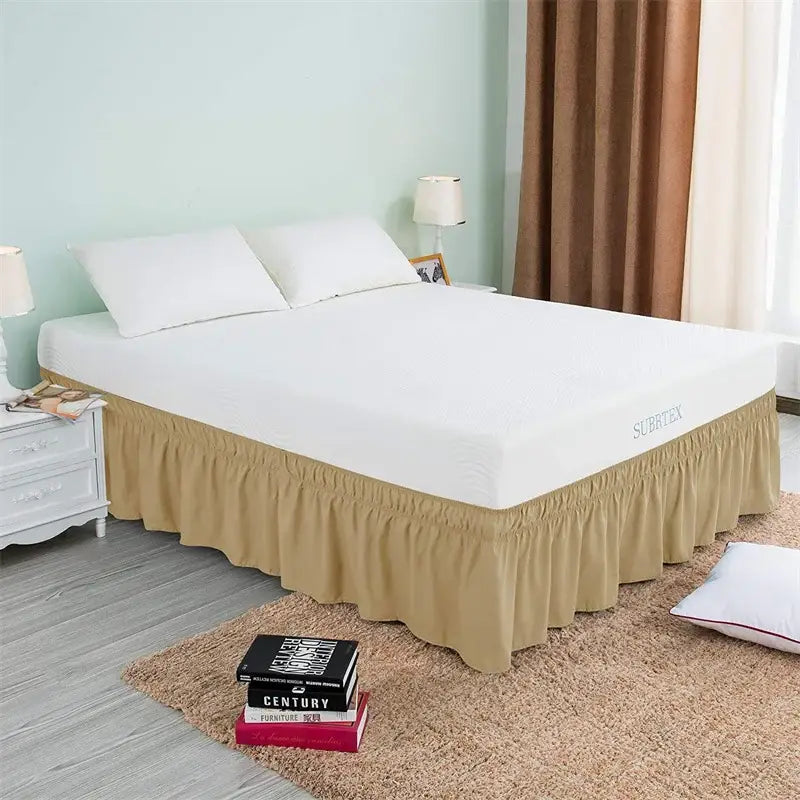 Pink Ruffled Bed Skirt
