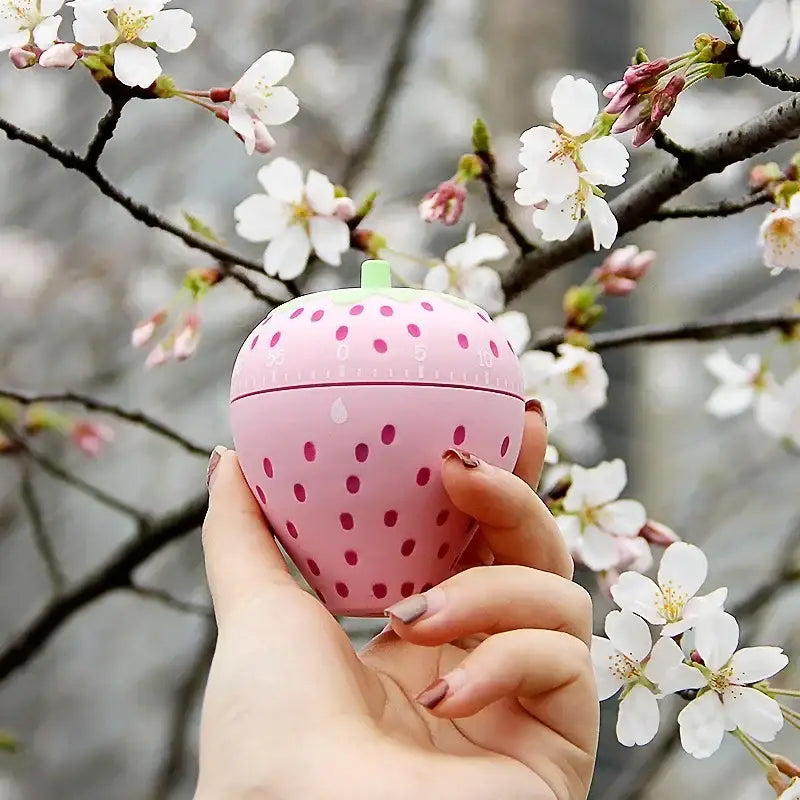 Pink Strawberry Kitchen Timer