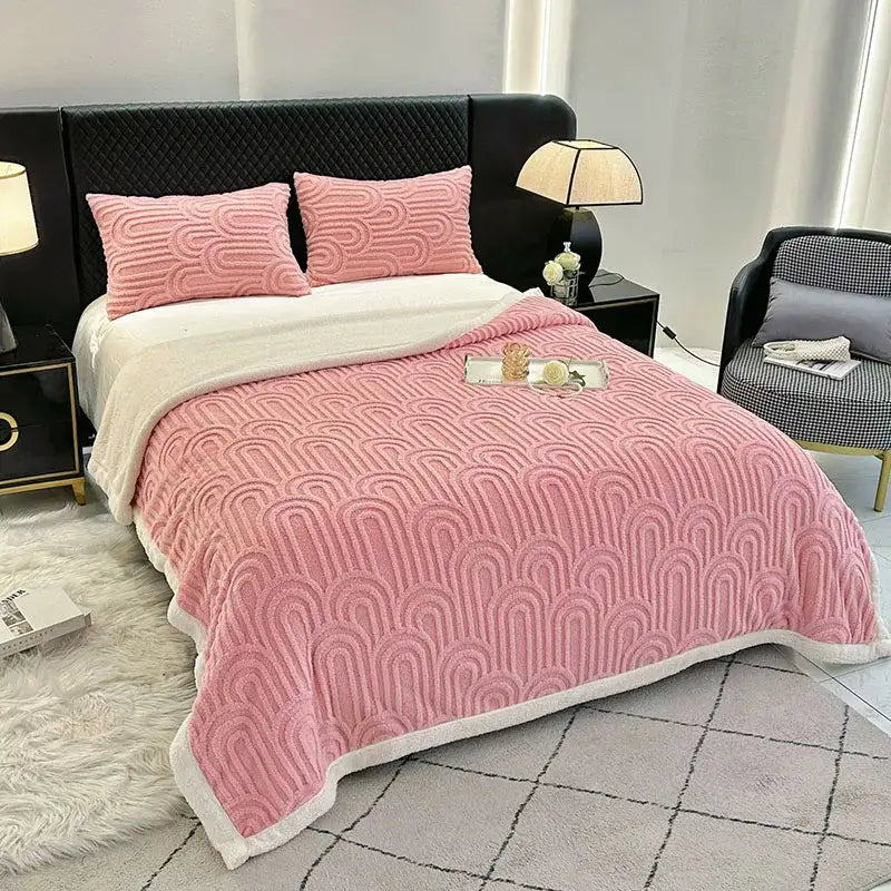 Flannel Arch Plush Blanket