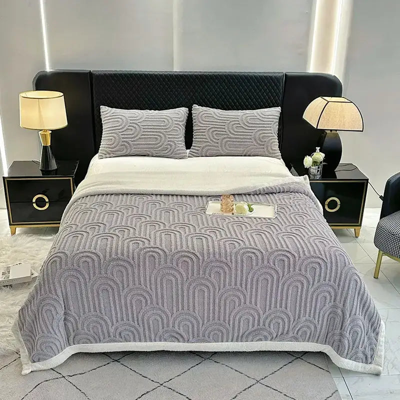 Flannel Arch Plush Blanket
