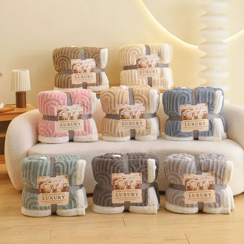 Flannel Arch Plush Blanket
