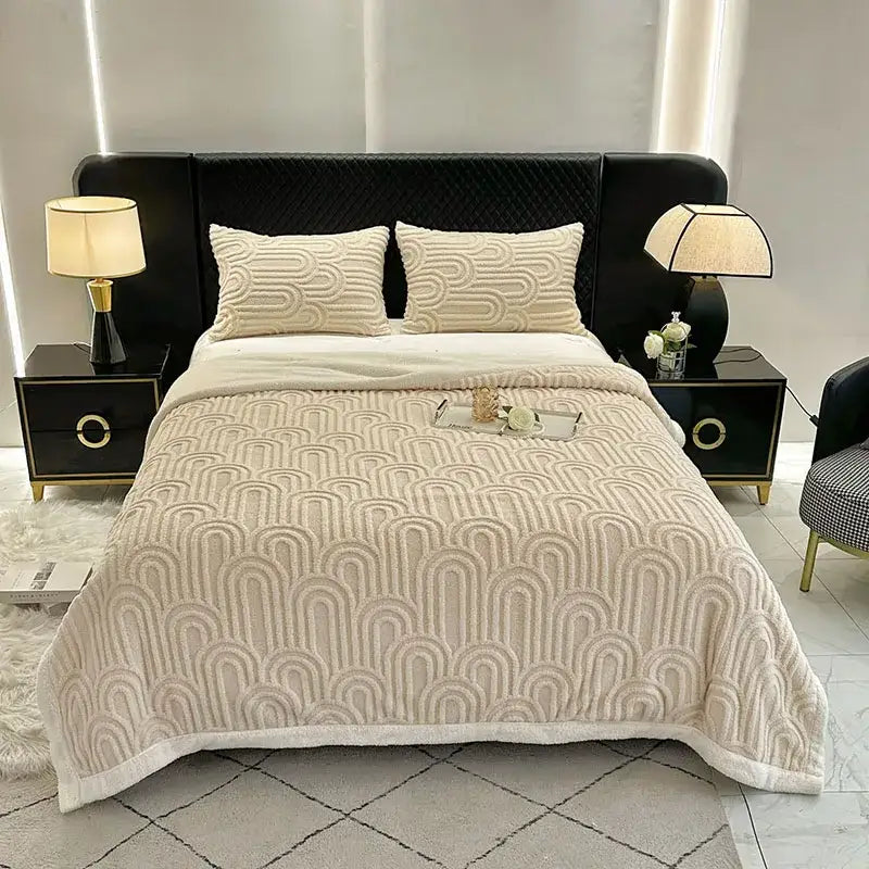 Flannel Arch Plush Blanket