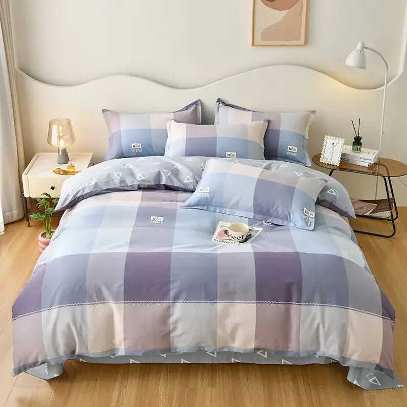 Floral Cotton Bedding Set with Satin Finish