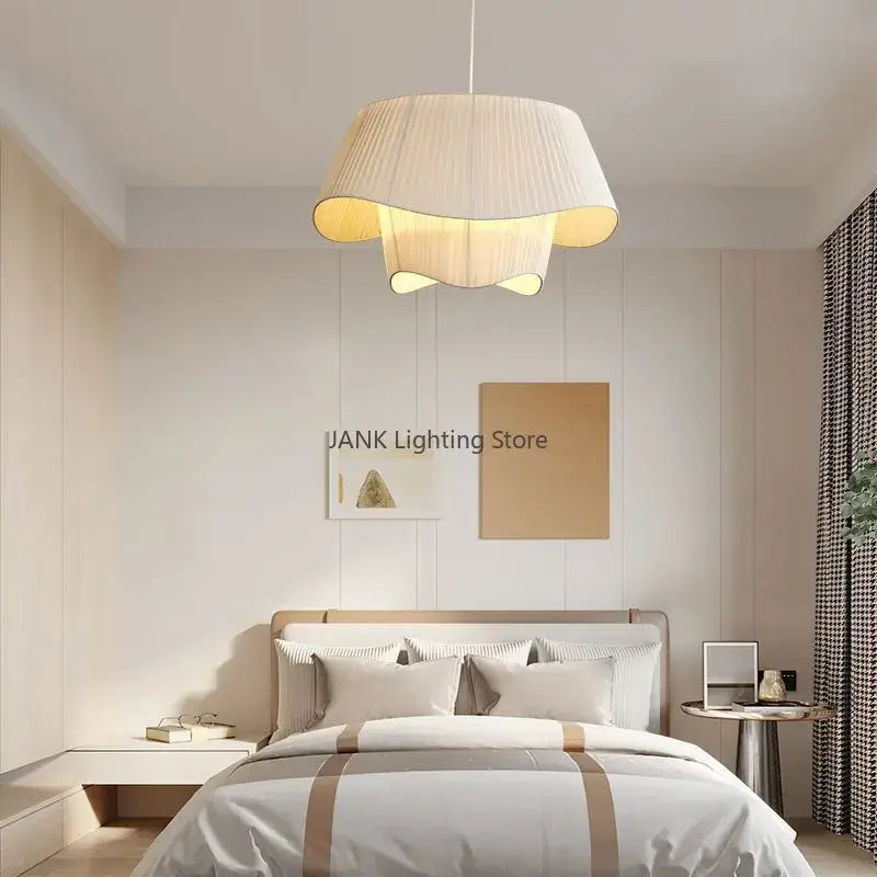 Beige Double Pendant Lamp