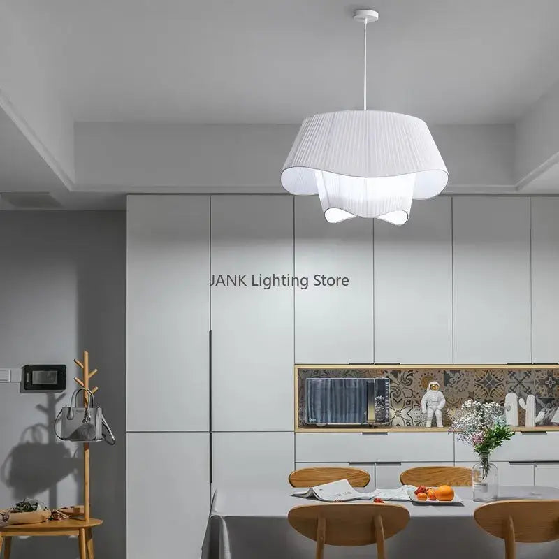 Beige Double Pendant Lamp