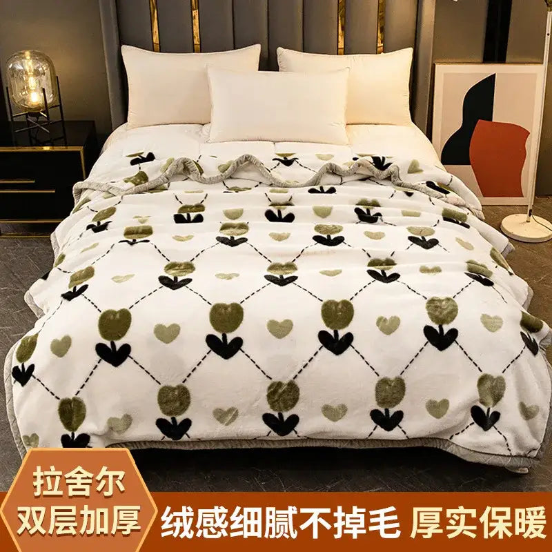 Black White Chevron Blanket