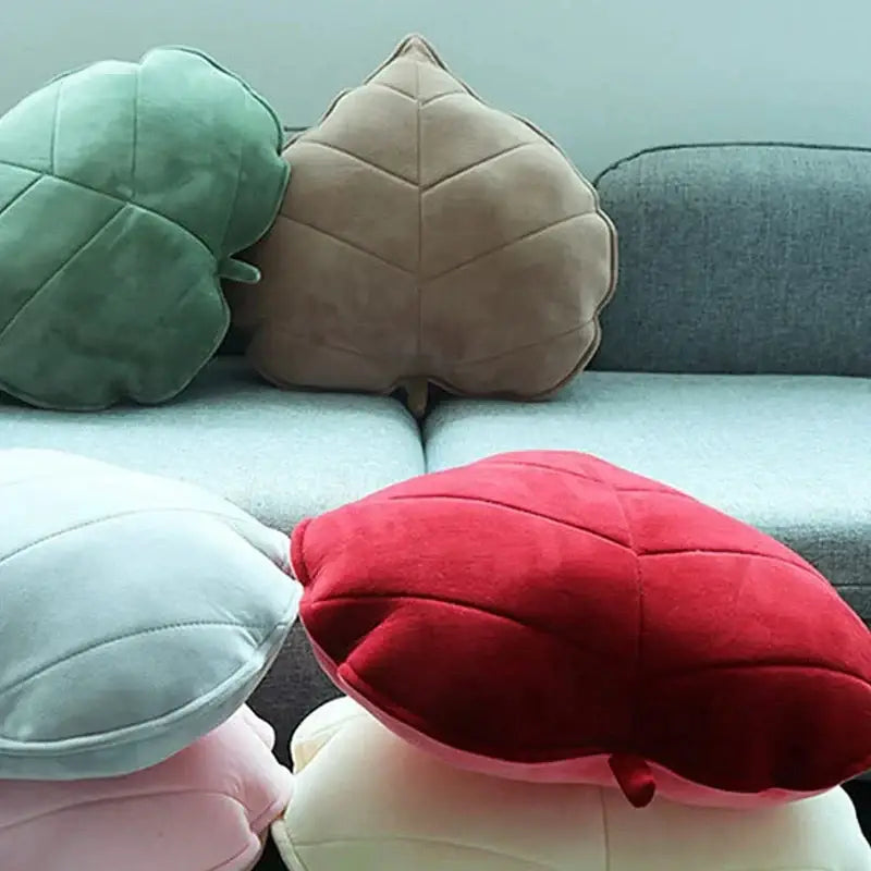 Sage Mustard Leaf Pillows