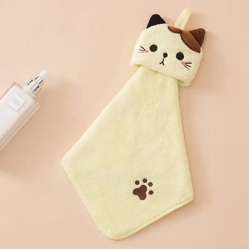 Pink Cat Kitchen Towel