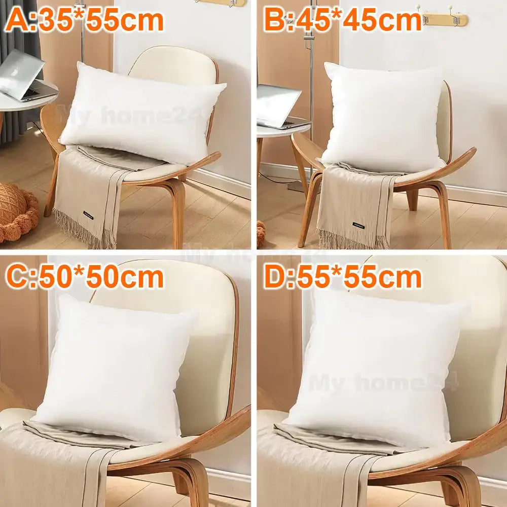 White Cotton Pillow Insert