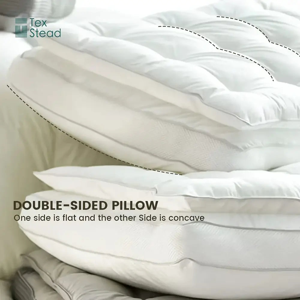 White Fiber Neck Pillow