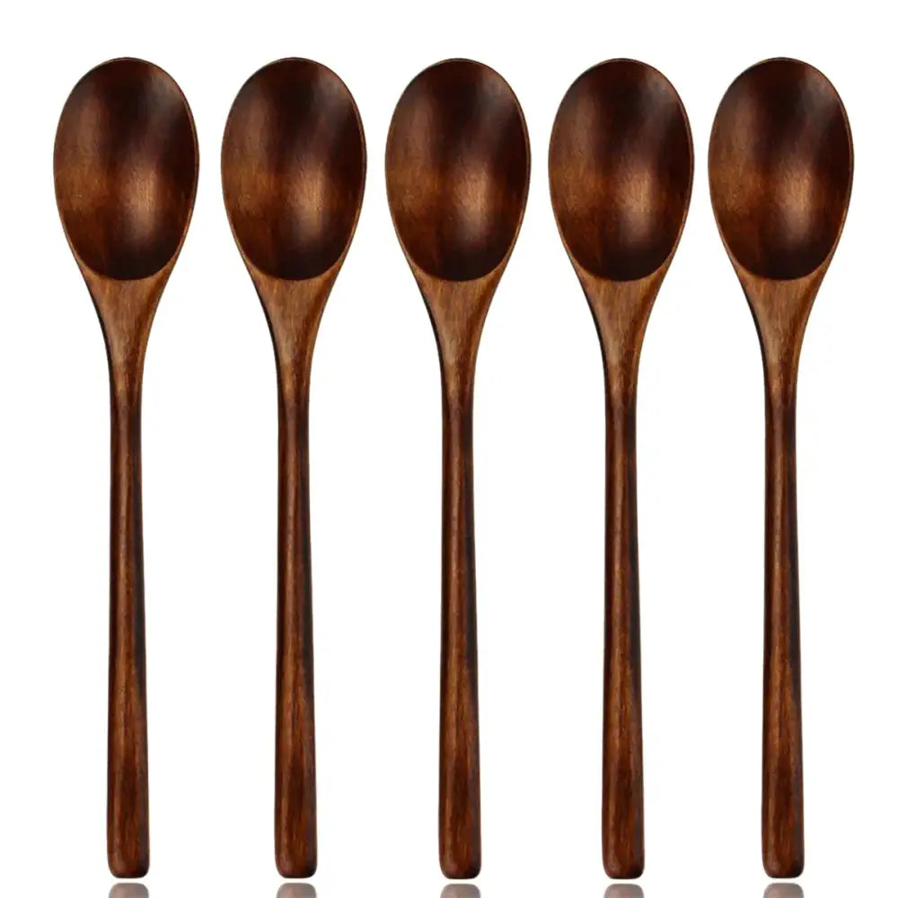 Dark Brown Wooden Utensils
