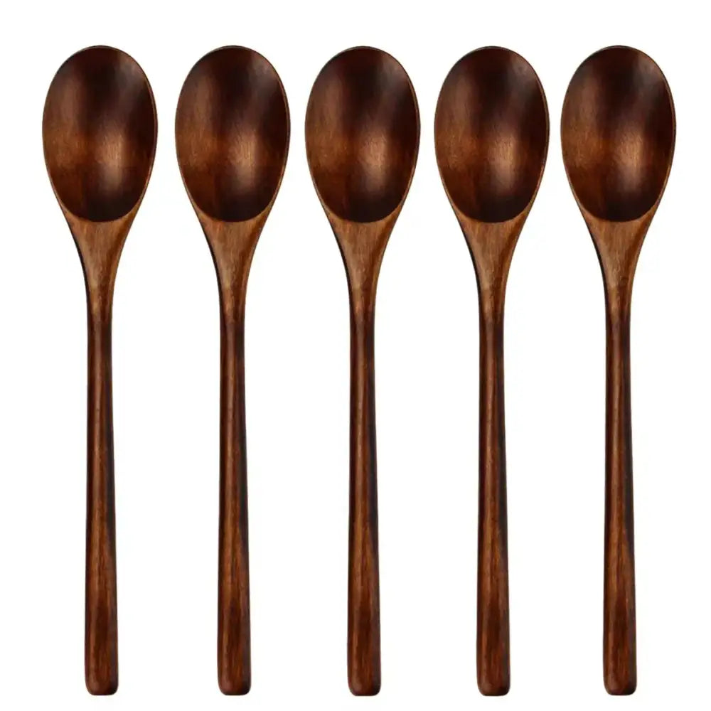 Dark Brown Wooden Utensils