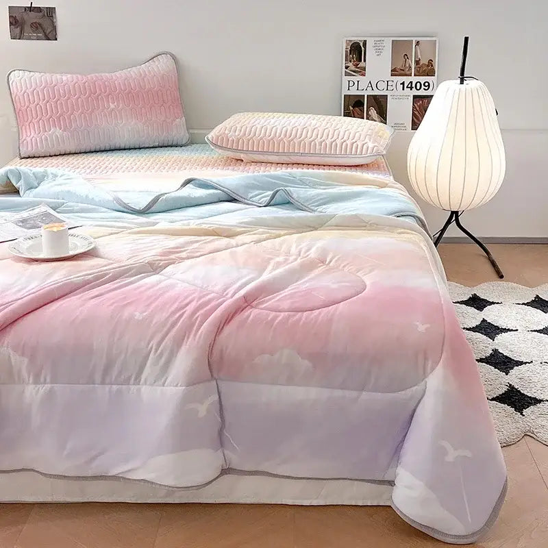 Red White Comforter Set