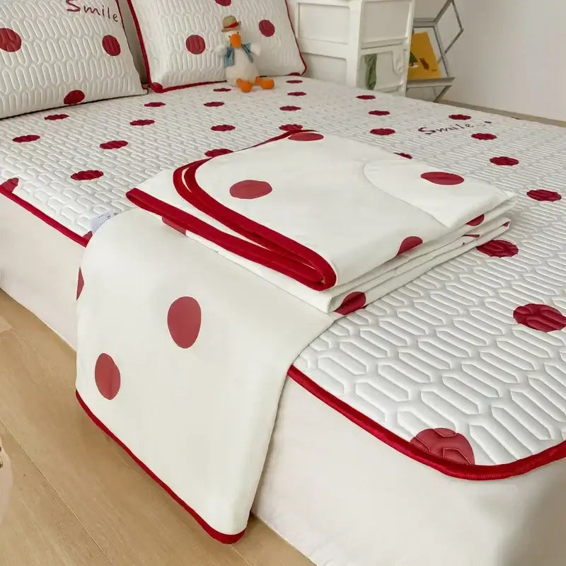 Red White Comforter Set