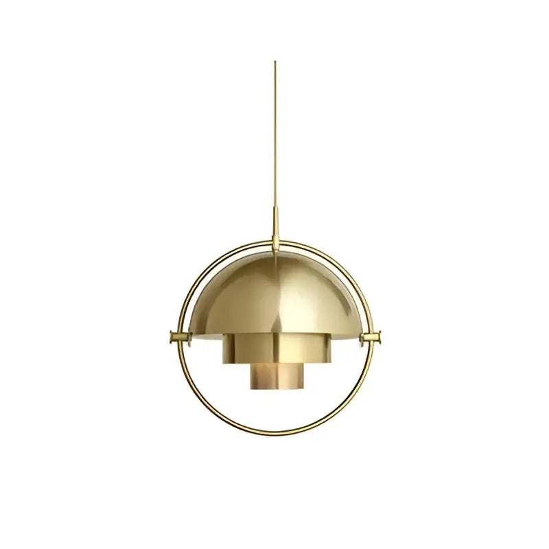 Black Gold Iron Pendant Post-Modern Dia38cm