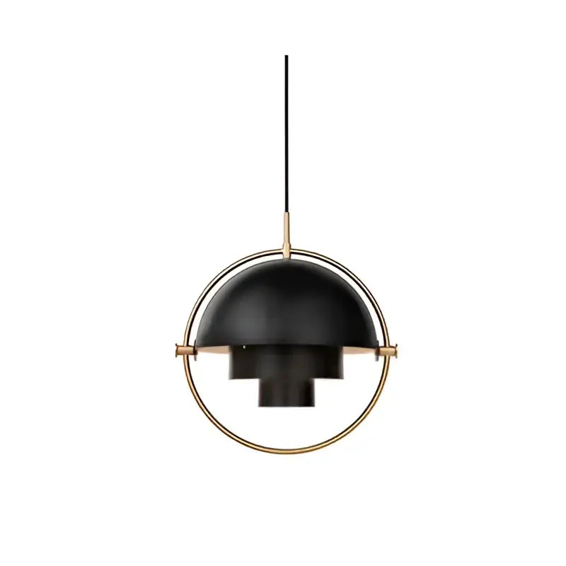 Black Gold Iron Pendant Post-Modern Dia38cm