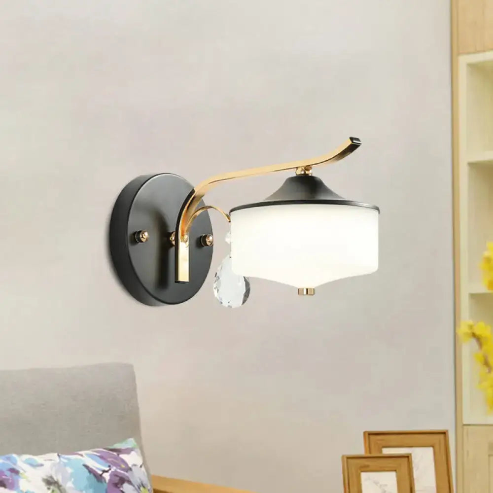Black Gold Opal LED Wall Sconce