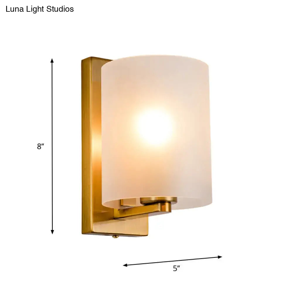 Brass Clear Glass Sconce
