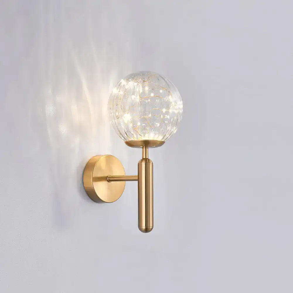 Black Glass Wall Sconce