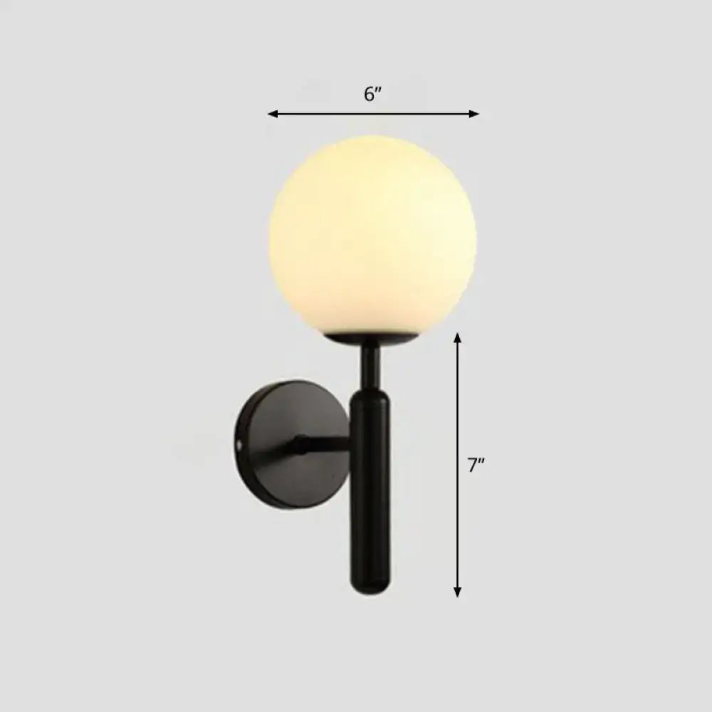 Black Gold Globe Sconce