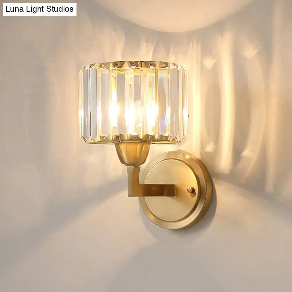 Brass Prism Wall Sconce