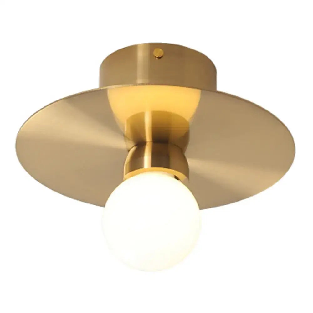 Brass Milk Glass Sconce
