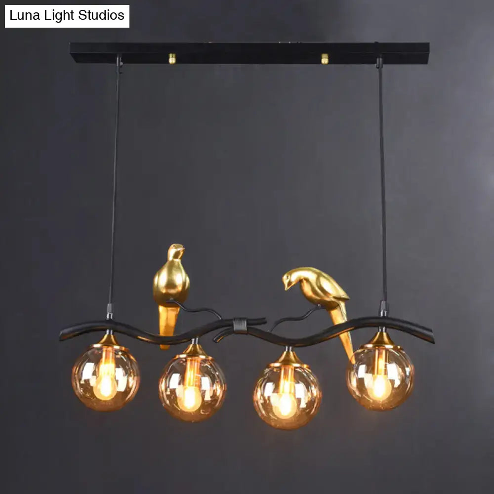 Gold Bird Pendant Light