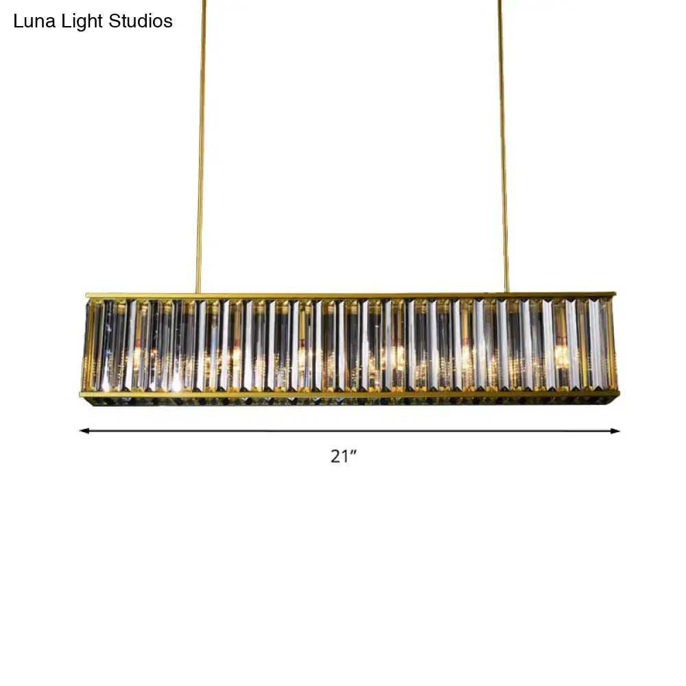 Gold Crystal Rod Island Light