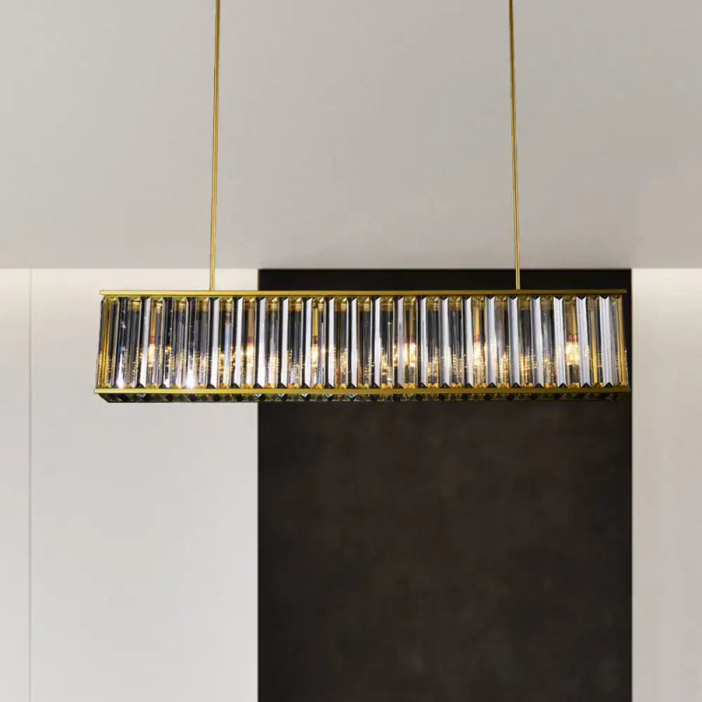 Gold Crystal Rod Island Light