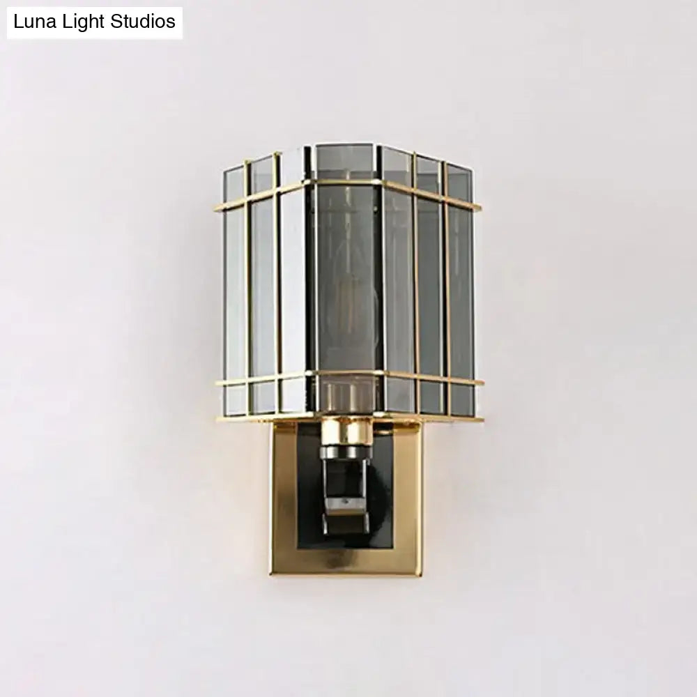 Gold Crystal Triangle Sconce
