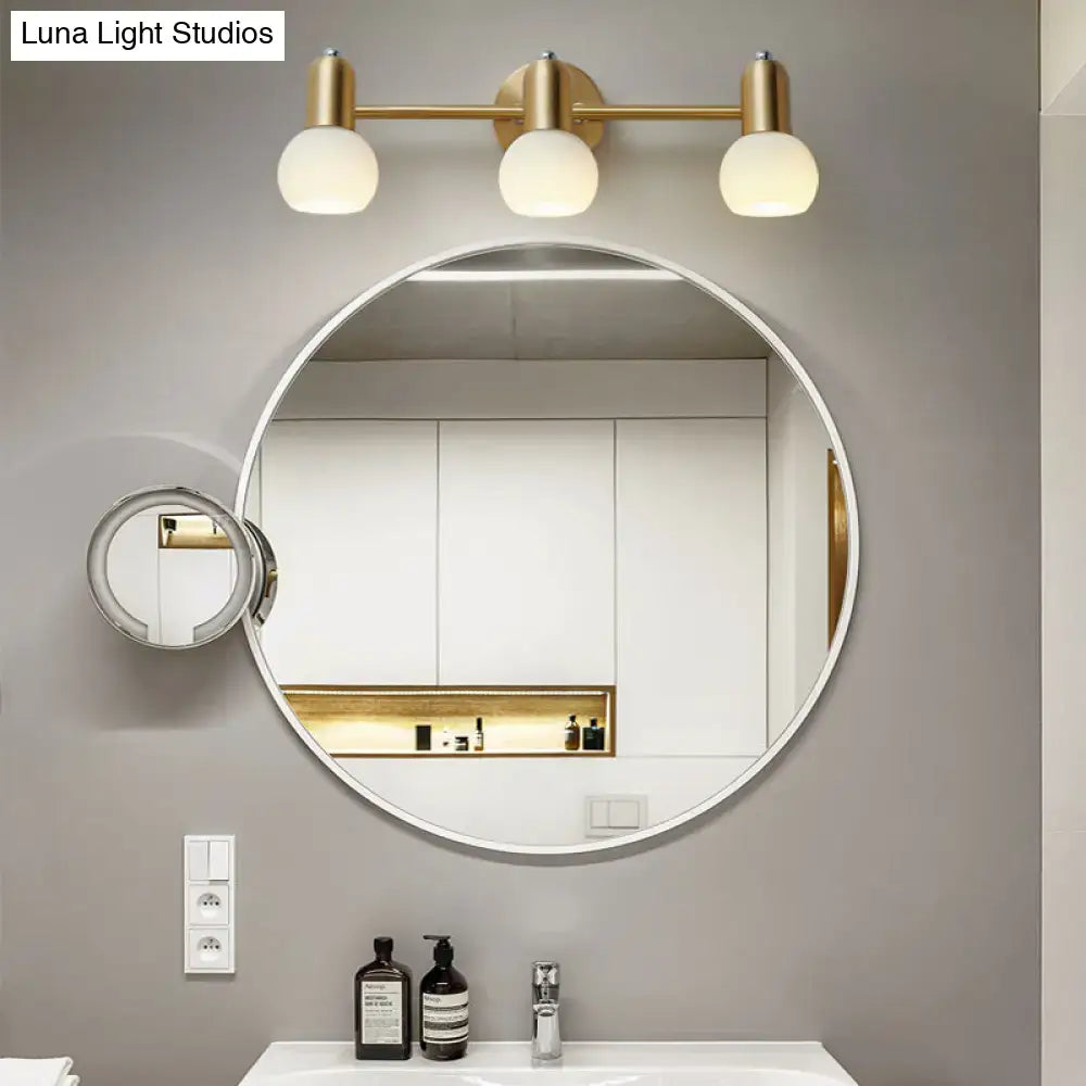 Gold Swivel Dome Vanity Light