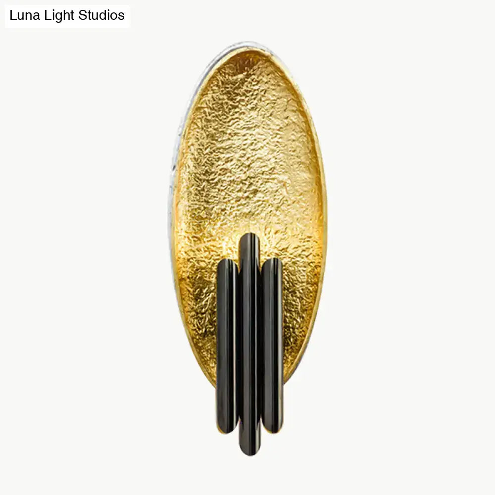 Silver Gold Oblong Wall Lamp