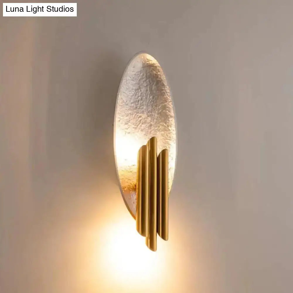 Silver Gold Oblong Wall Lamp